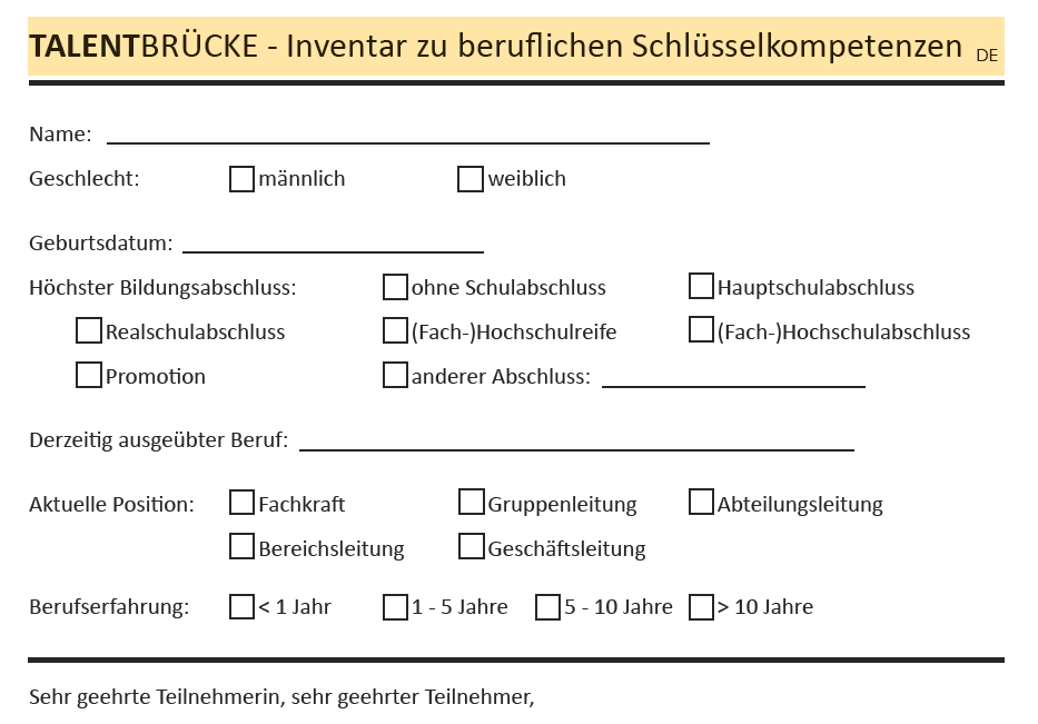 TIBS Schlüsselkompetenzen key profssional skills